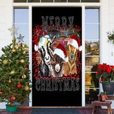 Aperturee - Black Sheep Xmas Hat Merry Christmas Door Cover